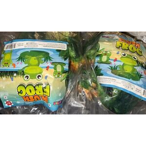 Madzee Plush Realistic Frog Stuffed Animal Toy 9 inches 2 Pack